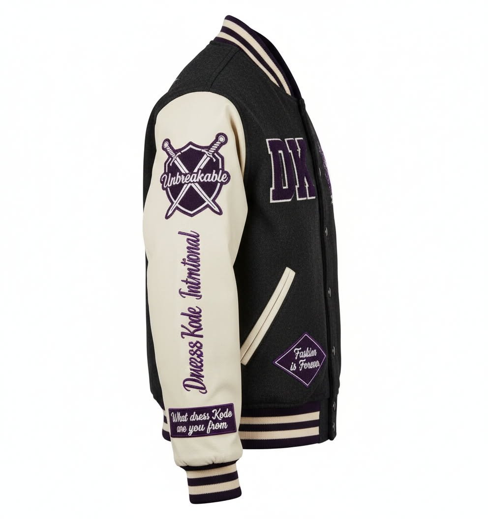 Black White Varsity Jacket