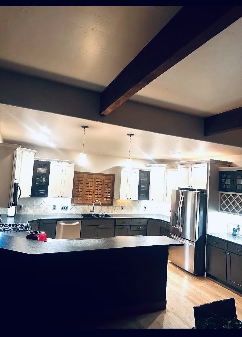 Kitchen with island remodel