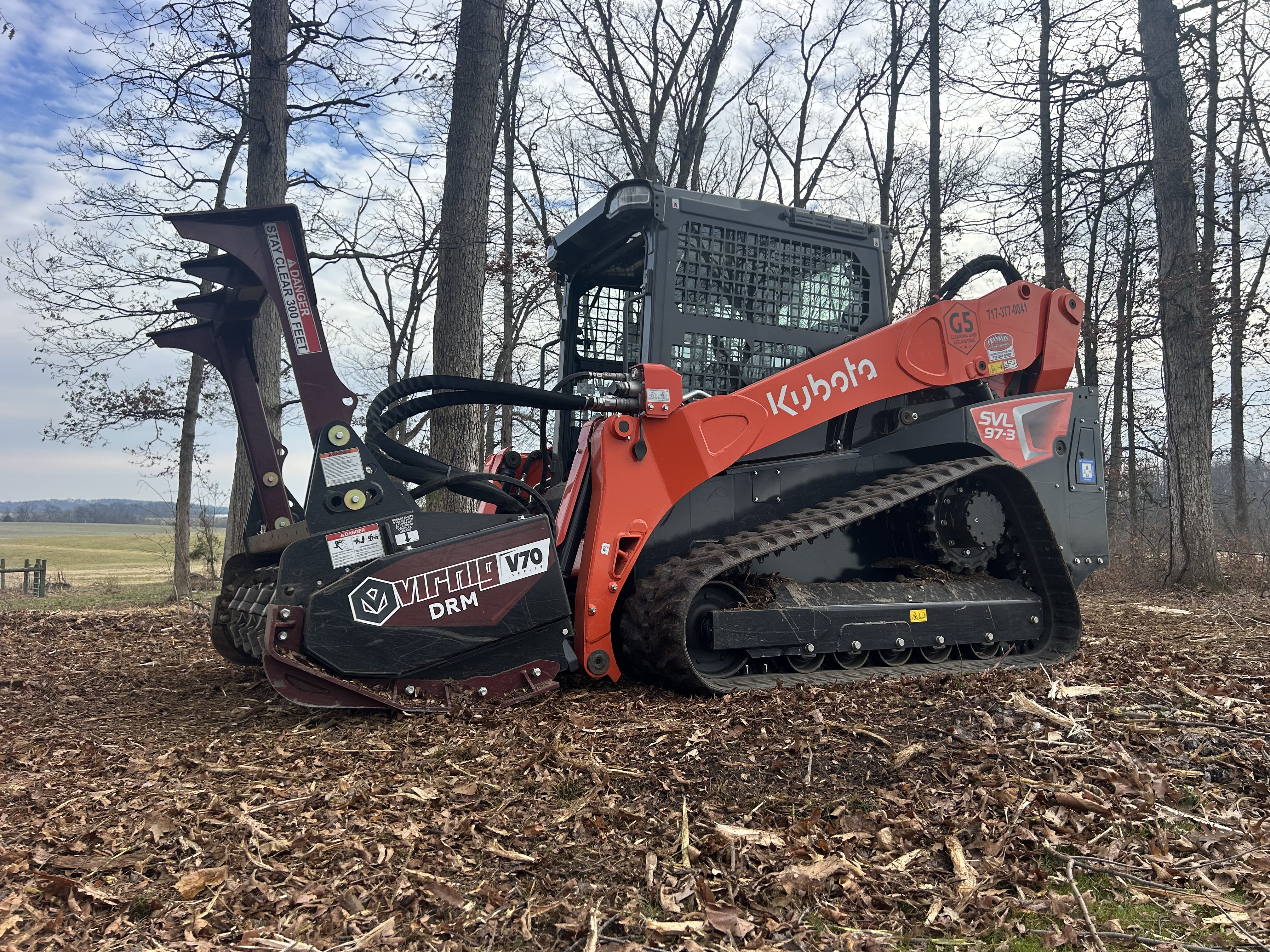 G5 Clearing Kubota equipment