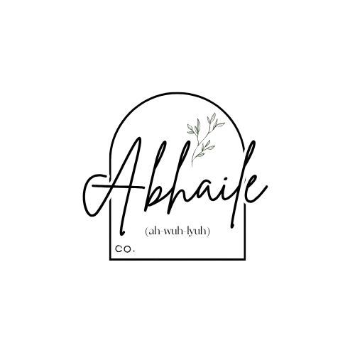 Logo for a natural body care brand featuring a green leaf