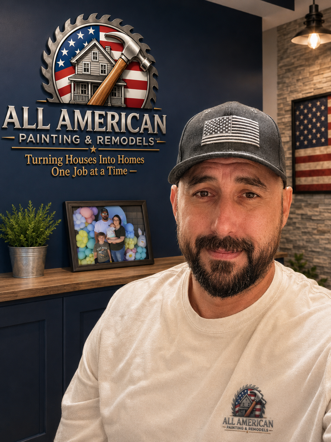 Everett Henson, owner and operator of All American Painting & Remodels