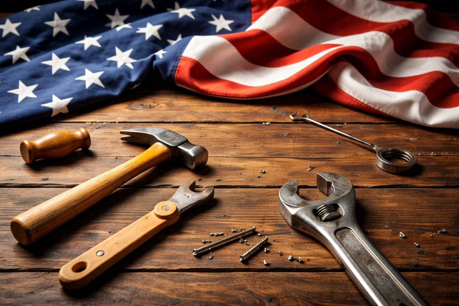 American flag background