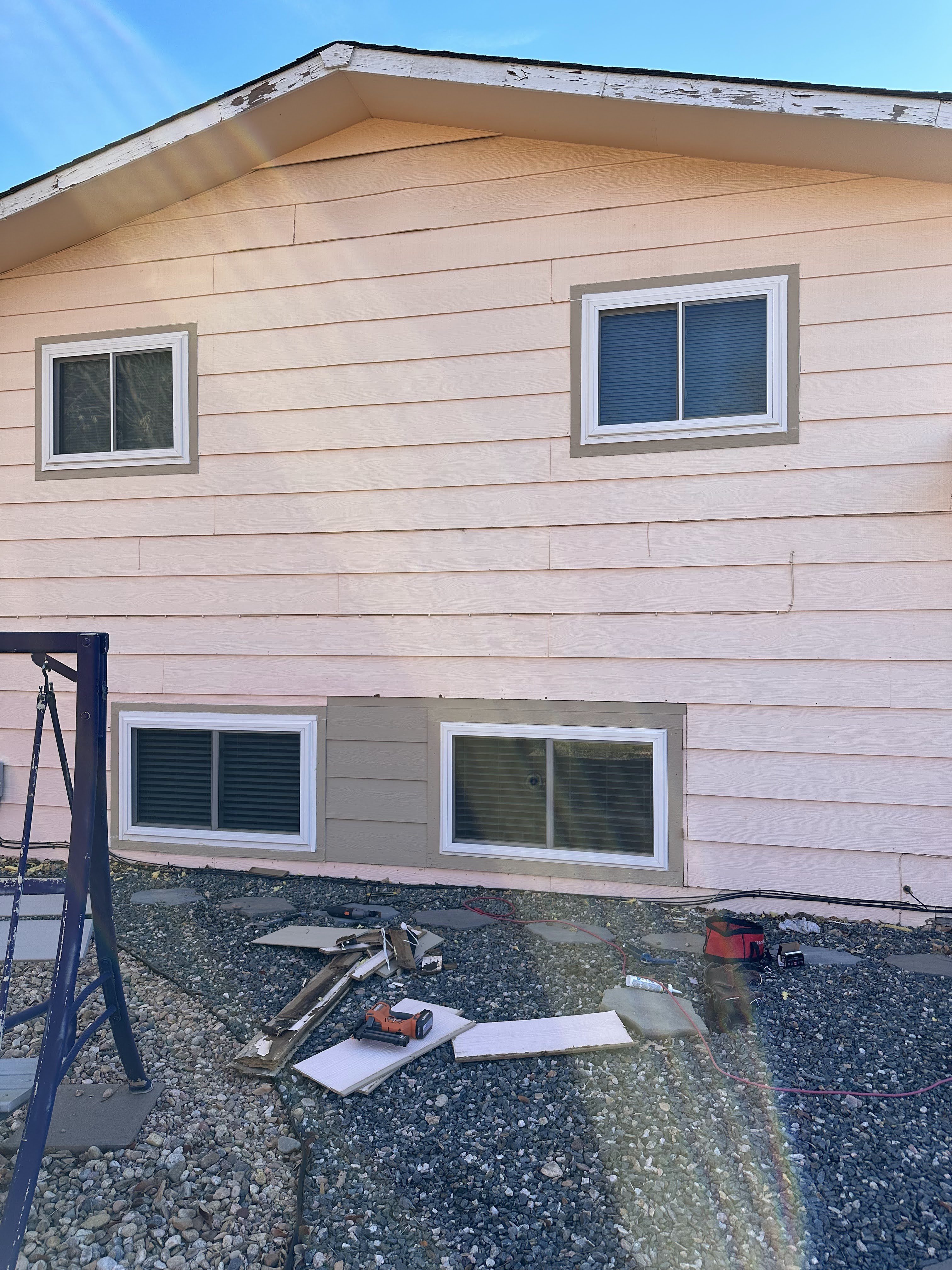 House exterior with new siding and windows
