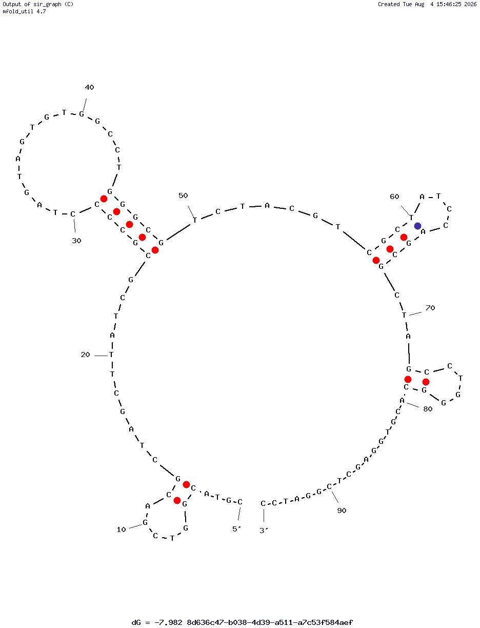 Metamitron Aptamer (MTM-6) structure