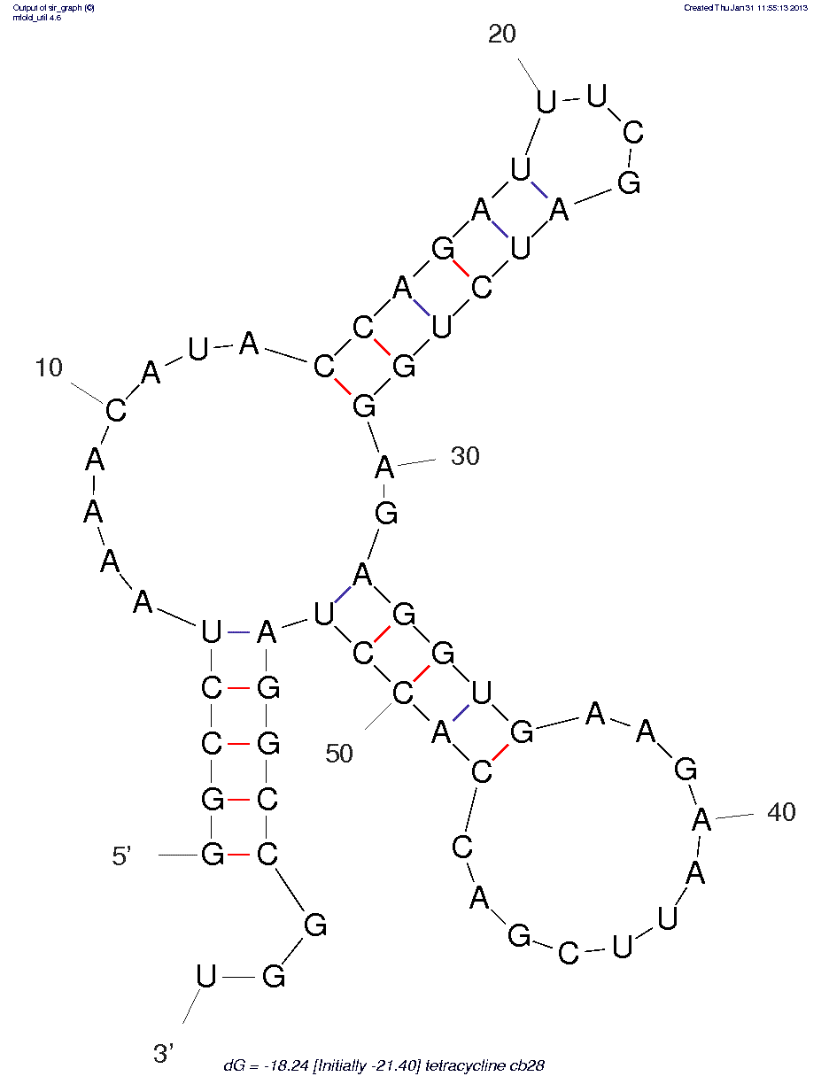 Tetracycline (cb28 minimer) structure