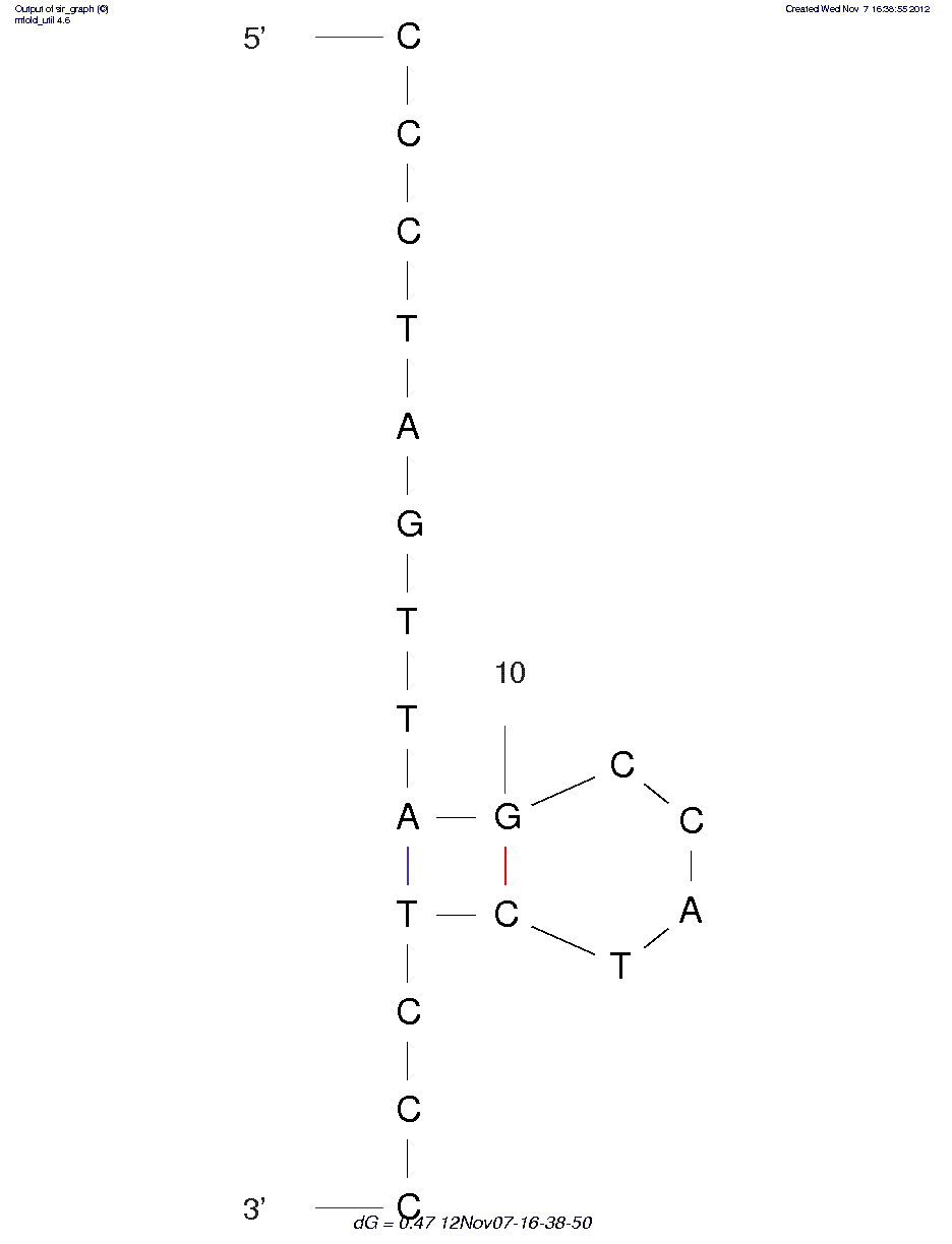 HIV-1 TAR RNA Hairpin Loop (B22-19) structure