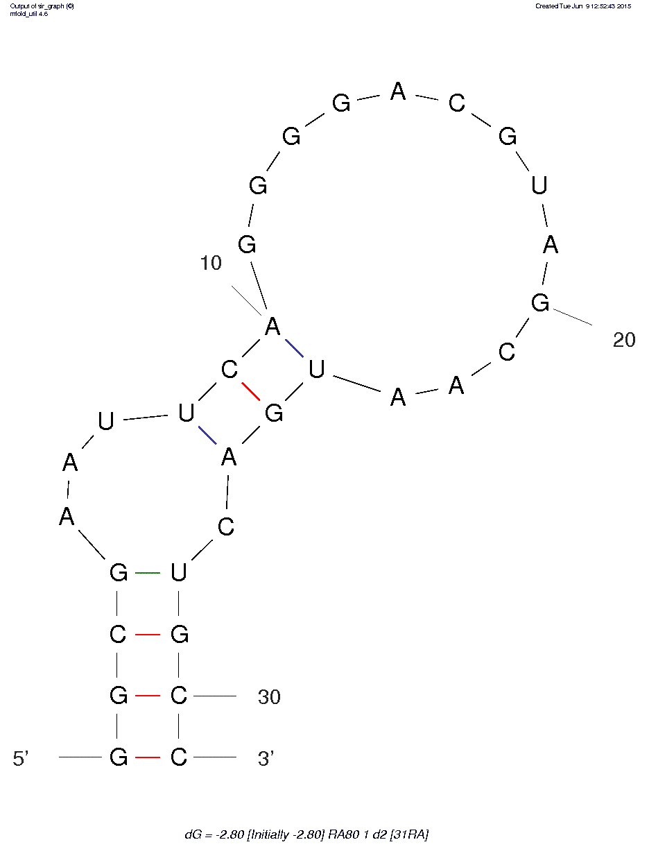 Ricin A-chain (RTA) Aptamer (RA80.1.d2 – 31RA) structure