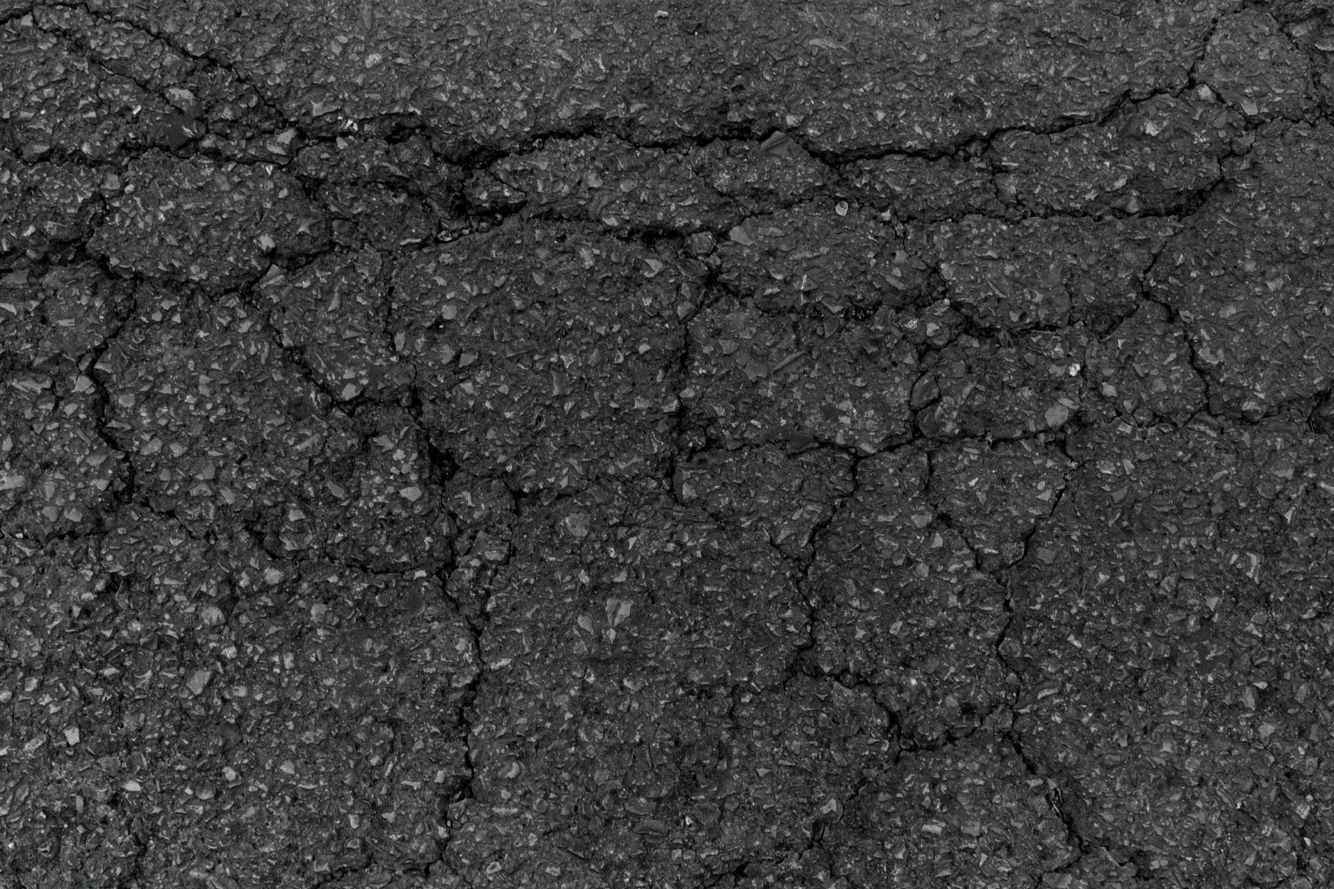 Cracked asphalt texture