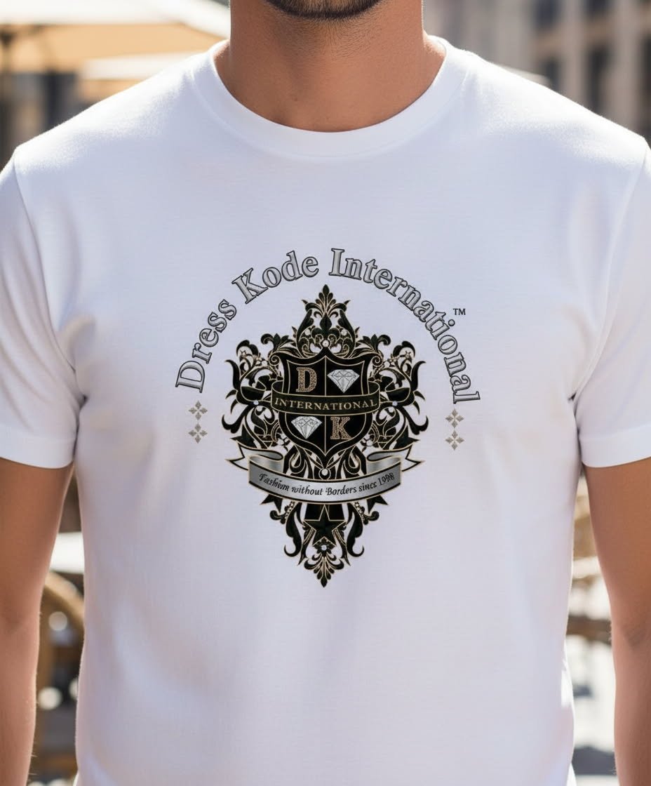 Man in white DK shirt