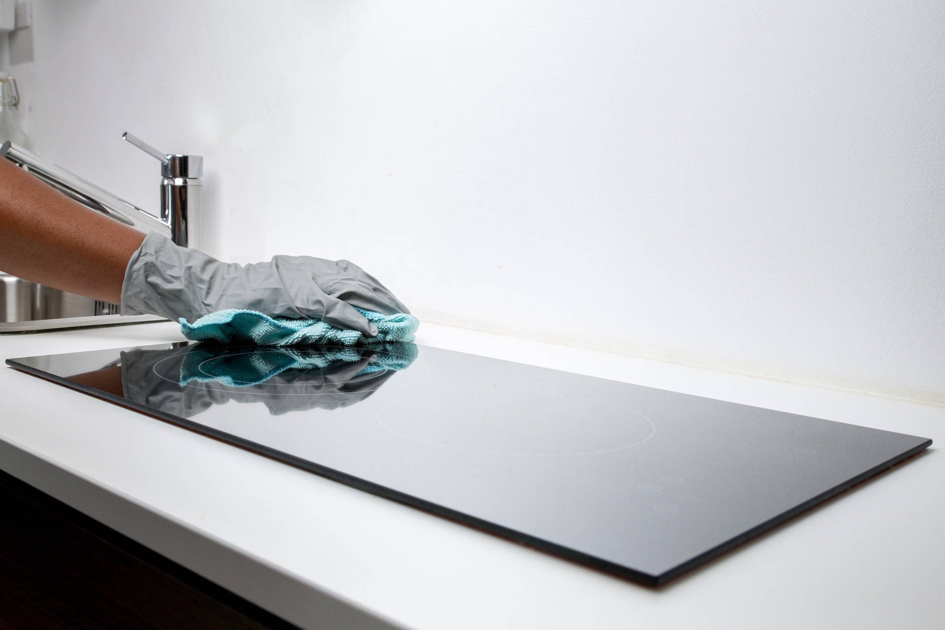 Professional cleaning service in action