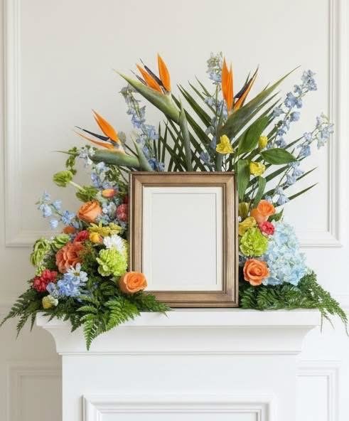 Memorial Photo Arrangement